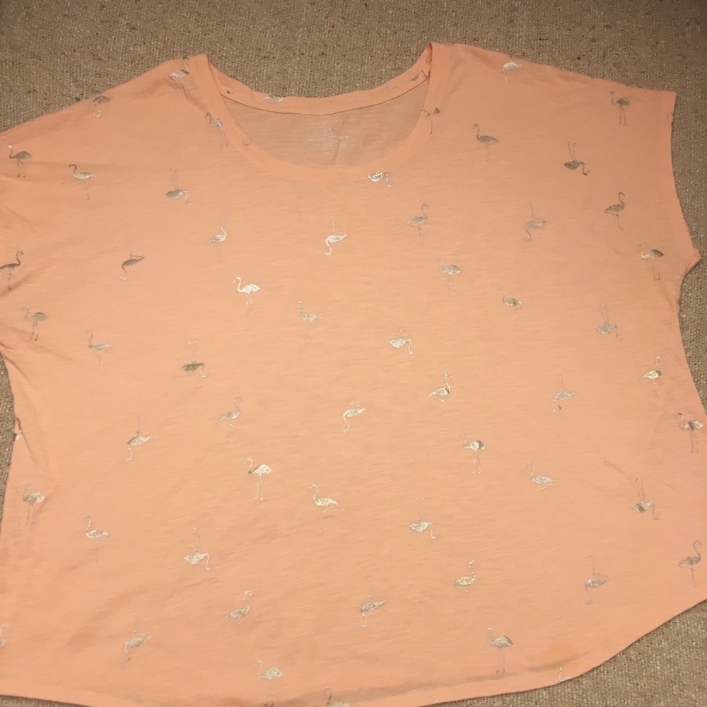 Peach Flamingo Blouse
